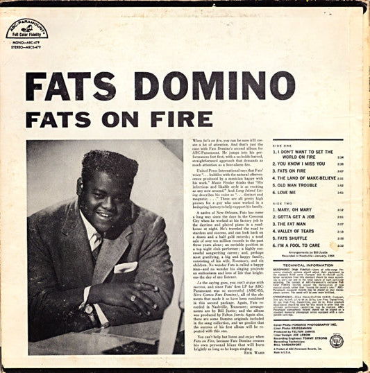 Fats Domino - Fats On Fire (LP)