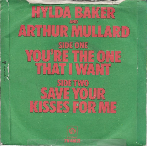 Hylda Baker & Arthur Mullard - You're The One That I Want Vinyl Singles Vinyl Very Good (VG) <br> Hoes Good Plus (G+)