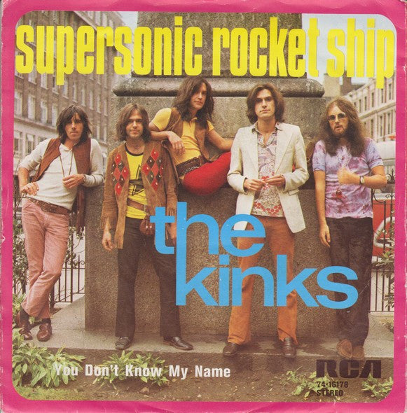 Kinks - Supersonic Rocket Ship Vinyl Singles Vinyl Very Good (VG) <br> Hoes Good Plus (G+)