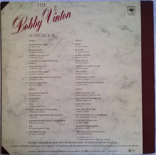 Bobby Vinton - The Bobby Vinton Songbook (LP)