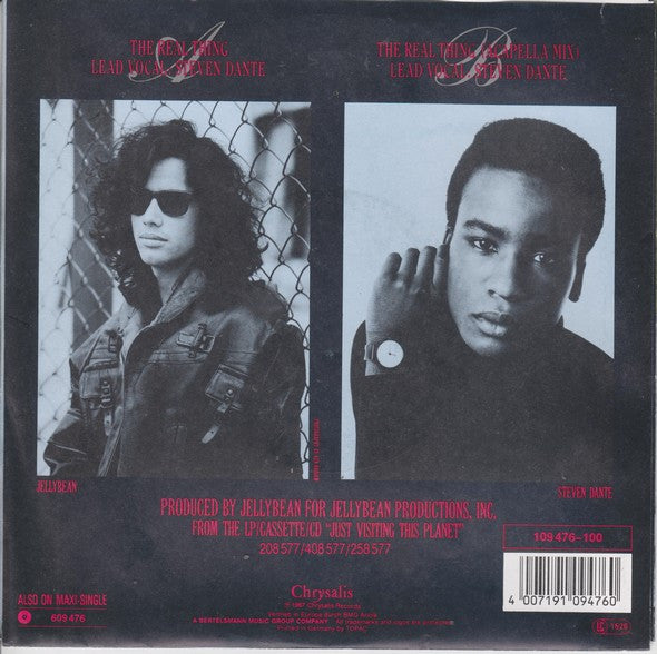 John "Jellybean" Benitez Featuring Steven Dante - The Real Thing Vinyl Singles Vinyl Very Good (VG) <br> Hoes Good Plus (G+)