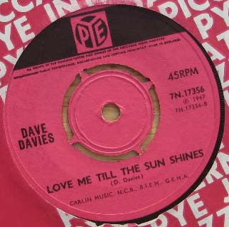 Dave Davies - Death Of A Clown Vinyl Singles Vinyl (VG) <br> Hoes Generic