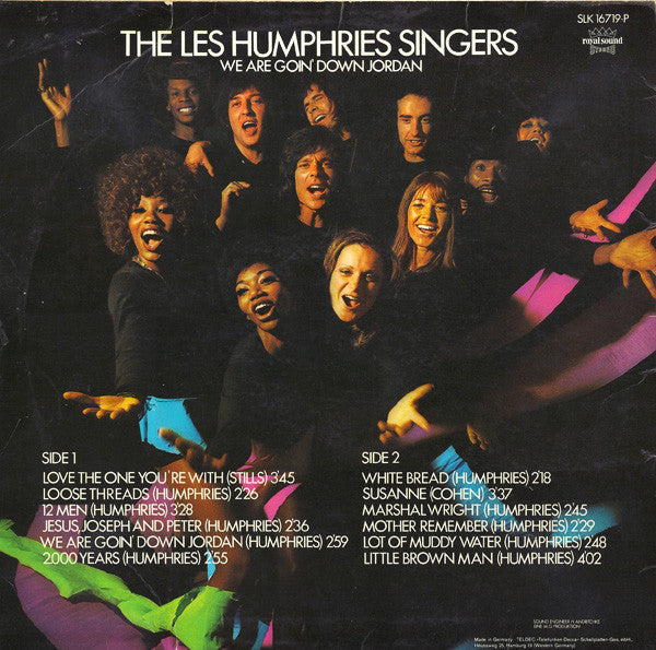 Les Humphries Singers - We Are Goin' Down Jordan (LP) Vinyl LP Vinyl Very Good (VG) <br> Hoes Good Plus (G+)