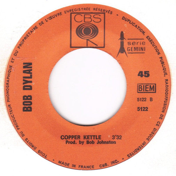 Bob Dylan - Wigwam Vinyl Singles Vinyl Very Good (VG) <br> Hoes Generic