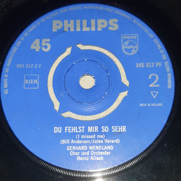 Gerhard Wendland - Tanze Mit Mir In Den Morgen (Mitternachts-Tango) Vinyl Singles Vinyl Goed / Hoes Generic