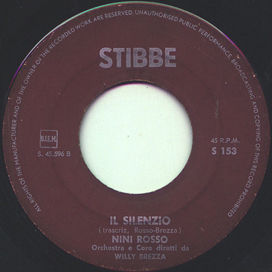 Nini Rosso - Il Silenzio 39824 Vinyl Singles Vinyl Zeer Goed / Hoesje Generic "VINYLSINGLES.NL"