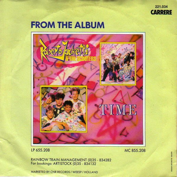 Roberto Jacketti & The Scooters - Make Me Cry Vinyl Singles Vinyl Very Good (VG) <br> Hoes Good Plus (G+)