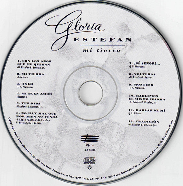 Gloria Estefan - Mi Tierra (CD) Compact Disc Goede Staat