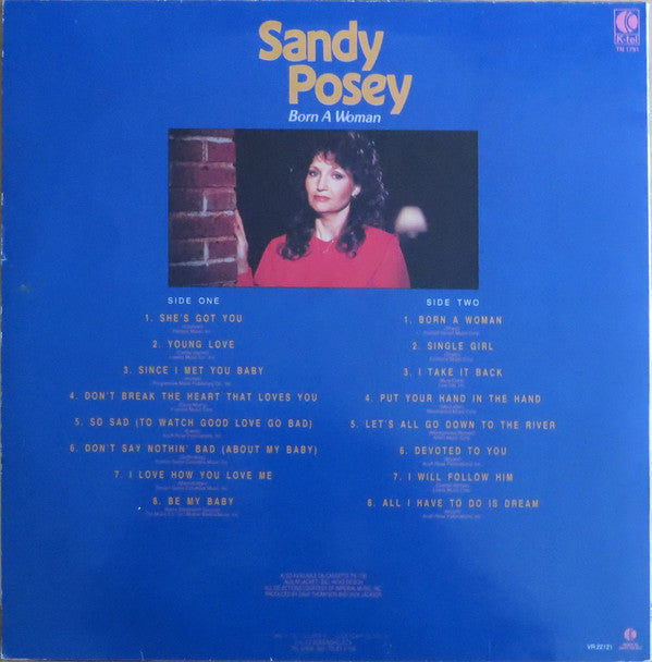 Sandy Posey - Born A Woman (LP) Vinyl LP Vinyl Very Good (VG) <br> Hoes Good Plus (G+)