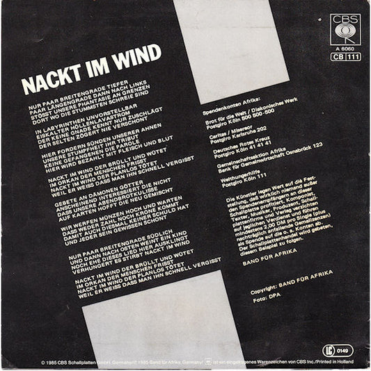 Band Für Afrika - Nackt Im Wind 40964