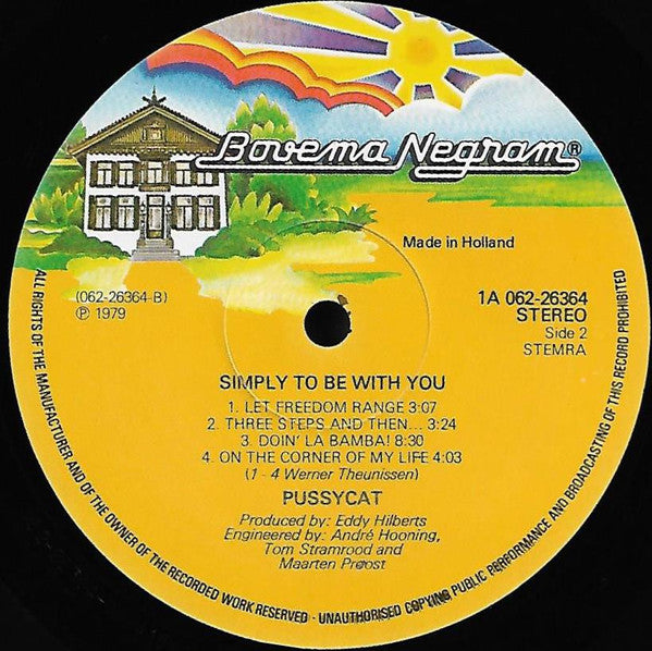 Pussycat - Simply To Be With You (LP) Vinyl LP Vinyl (VG) <br> Hoes (G+)