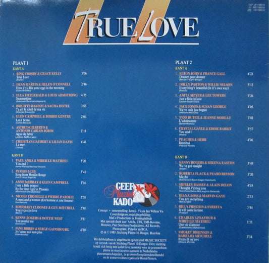 Various - True Love (LP) Vinyl LP Vinyl Zeer Goed / Hoesje Goed "VINYLSINGLES.NL"