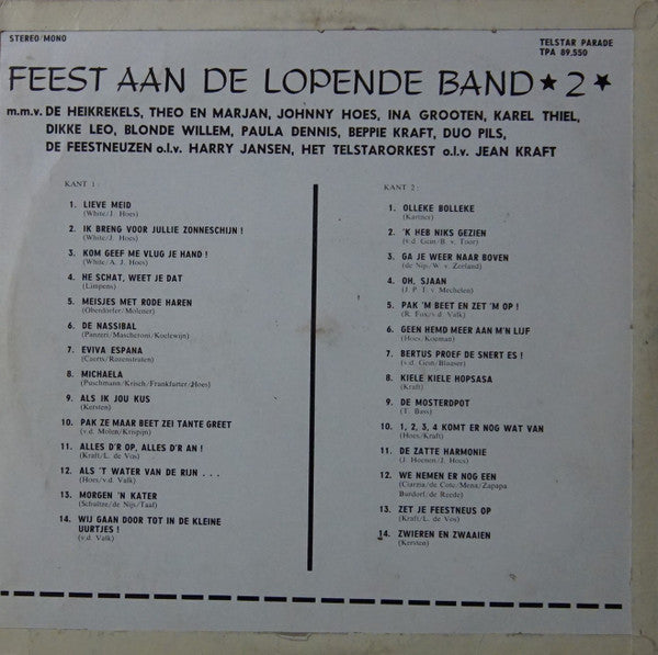 Heikrekels, Theo & Marjan, Johnny Hoes - Feest Aan LopenBand 2 (LP) 50696