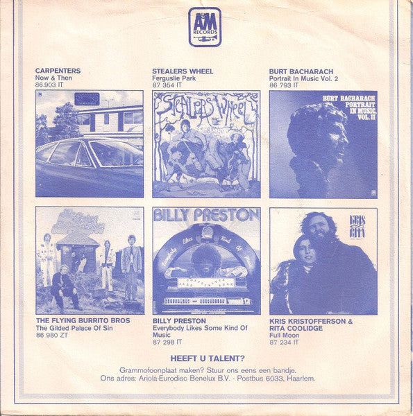 Stealers Wheel - Good Businessman Vinyl Singles Vinyl Very Good (VG) <br> Hoes Good Plus (G+)