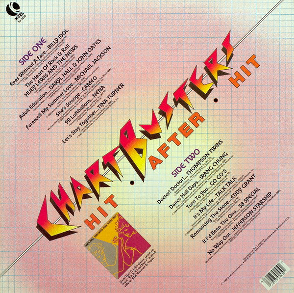 Various - Chartbusters Hit After Hit (LP) Vinyl LP Vinyl Very Good (VG) <br> Hoes Good Plus (G+)