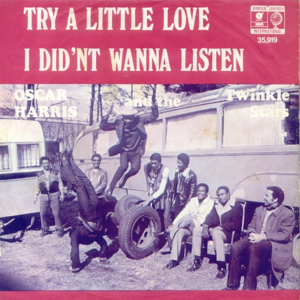 Oscar Harris And The Twinkle Stars - Try A Little Love Vinyl Singles Vinyl Very Good (VG) <br> Hoes Good Plus (G+)