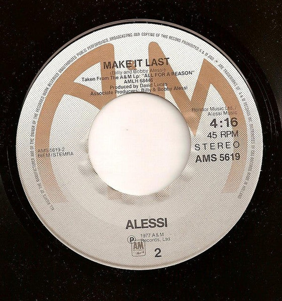 Alessi - All For A Reason Vinyl Singles Vinyl Goed / Hoes Generic