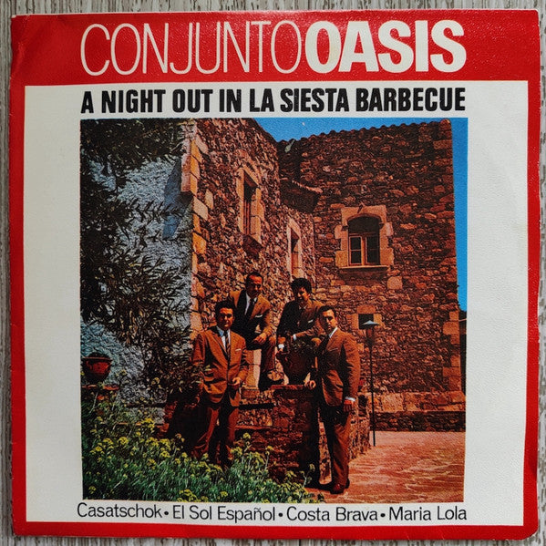 Conjunto Oasis - A Night Out In La Siesta Barbecue Vinyl Singles Vinyl Very Good (VG) <br> Hoes Good Plus (G+)