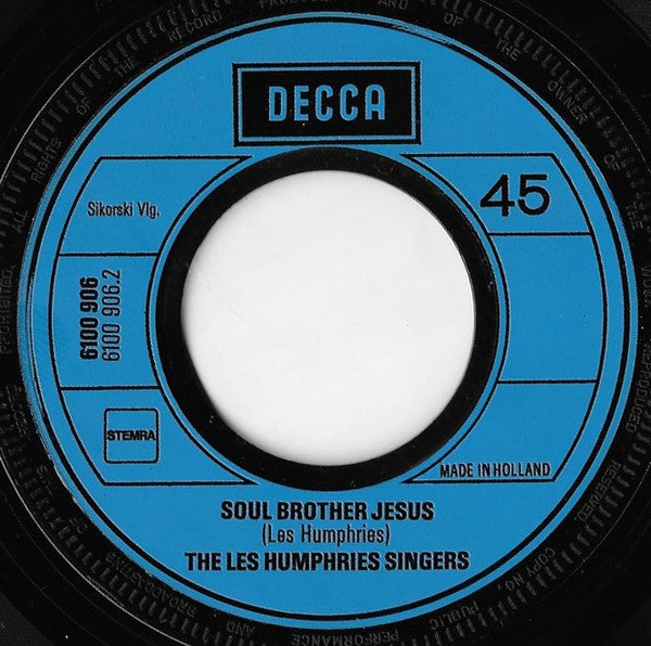 Les Humphries Singers - Old Man Moses Vinyl Singles Vinyl Very Good (VG) <br> Hoes Generic