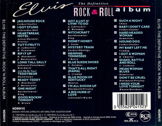 Elvis Presley - The Definitive Rock & Roll Album (CD) Compact Disc Goede Staat "VINYLSINGLES.NL"