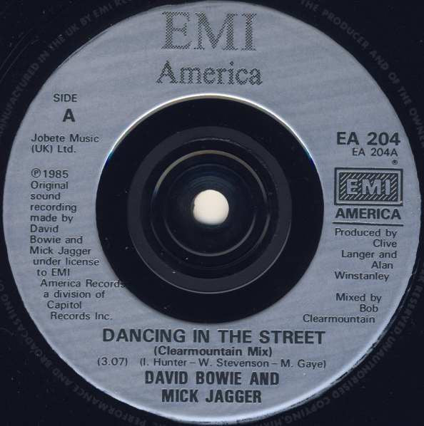 David Bowie - Dancing In The Street Vinyl Singles
