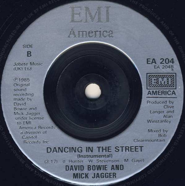 David Bowie - Dancing In The Street Vinyl Singles Vinyl Zeer Goed / Hoesje Generic UK "VINYLSINGLES.NL"
