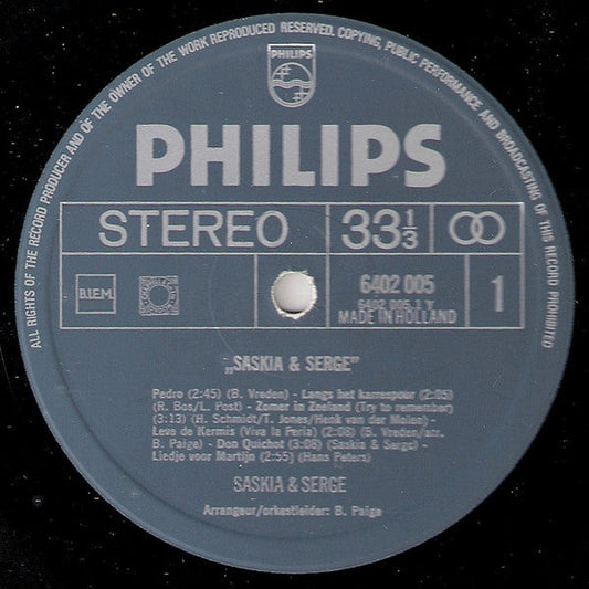 Saskia & Serge - Saskia & Serge (LP) (B-Keus)