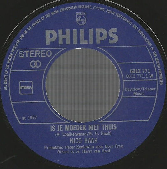 Nico Haak - Is Je Moeder Niet Thuis 43481