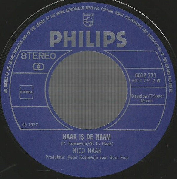 Nico Haak - Is Je Moeder Niet Thuis 43481 Vinyl Singles Vinyl Very Good (VG) <br> Hoes Good Plus (G+)