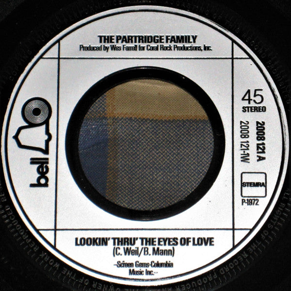Partridge Family - Looking Through Eyes Of Love Vinyl Singles Vinyl Very Good (VG) <br> Hoes Generic