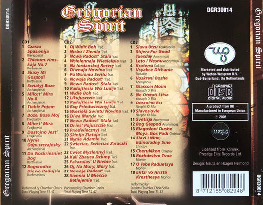 Various - Gregorian Spirit (CD) Compact Disc Goede Staat "VINYLSINGLES.NL"