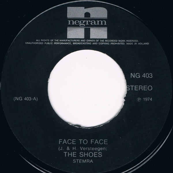 Shoes - Face To Face 33999 Vinyl Singles