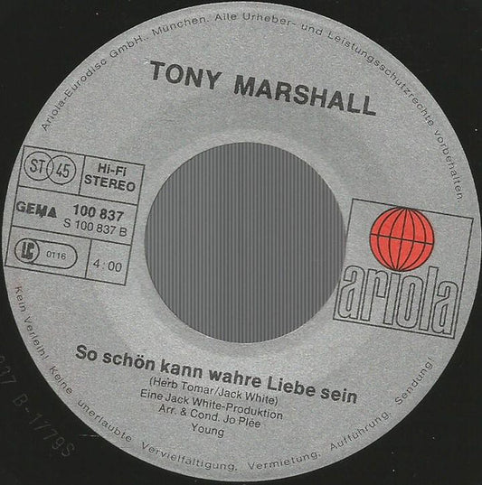 Tony Marshall - Ich Klau Dir Eine Straßenbahn