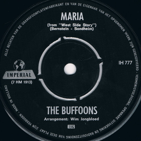 Buffoons - It's The End Vinyl Singles Vinyl Very Good (VG) <br> Hoes Generic