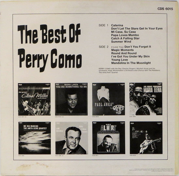 Perry Como - The Best Of Perry Como (LP) Vinyl LP Vinyl Very Good (VG) <br> Hoes Good Plus (G+)