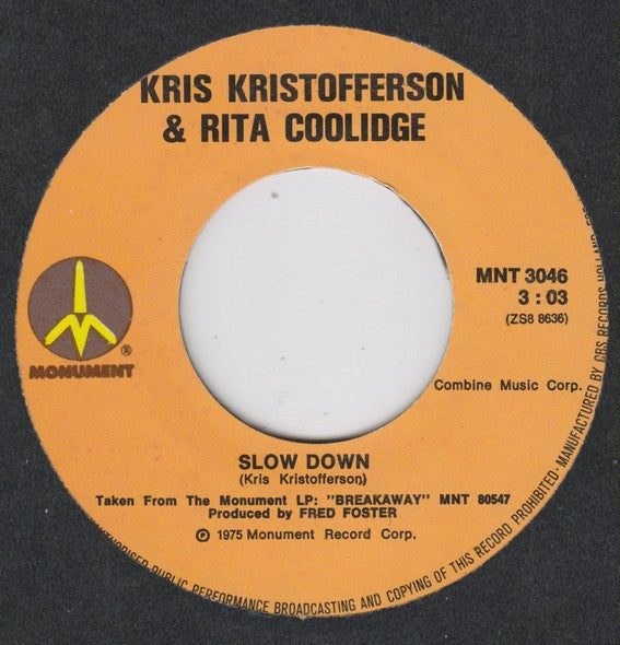 Kris Kristofferson & Rita Coolidge - Lover Please Vinyl Singles Vinyl Goed / Hoes Generic