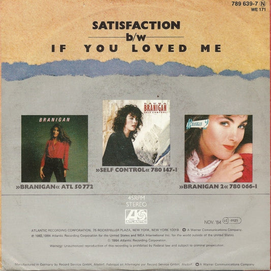 Laura Branigan - Satisfaction