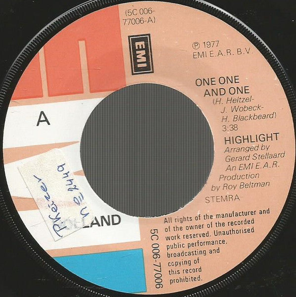 Highlight - One One And One Vinyl Singles Vinyl (VG) <br> Hoes Generic