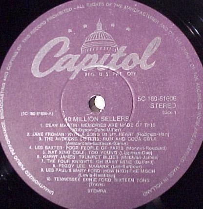 Various - 40 Million Sellers (LP) Vinyl LP Dubbel Vinyl Zeer Goed / Hoesje Goed "VINYLSINGLES.NL"