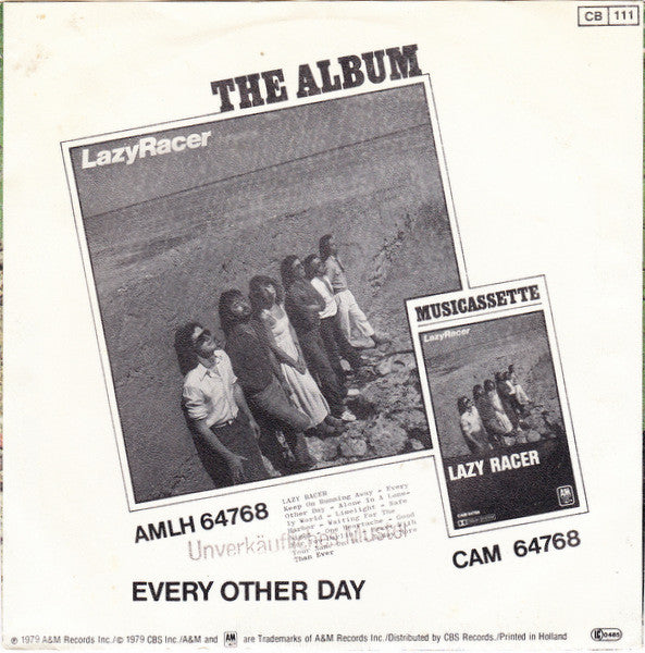 Lazy Racer - Keep On Running Away Vinyl Singles Vinyl Very Good (VG) <br> Hoes Good Plus (G+)