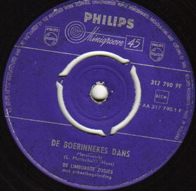 Limburgse Zusjes - De Boerinnekes Dans Vinyl Singles Vinyl Very Good (VG) <br> Hoes Good Plus (G+)