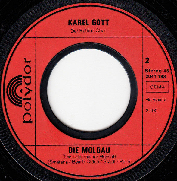 Karel Gott - Das Sind Die Schönsten Jahre Vinyl Singles Vinyl Very Good (VG) <br> Hoes Good Plus (G+)