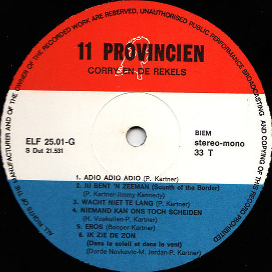 Corry En De Rekels - Corry En De Rekels 2 (LP) (+Poster) Vinyl LP Vinyl Zeer Goed / Hoesje Goed "VINYLSINGLES.NL"