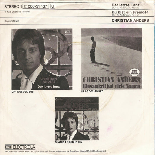 Christian Anders - Der Letzte Tanz