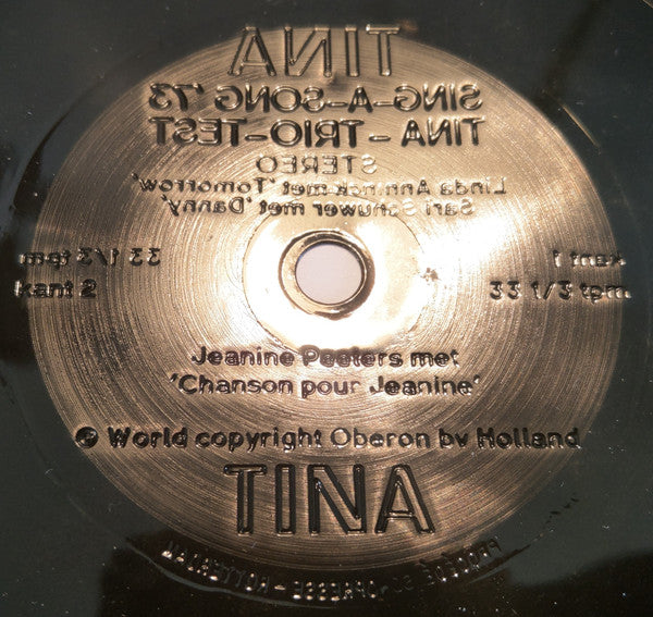 Various - Sing A Song '** Tina-Trio-Test (Flexi-disc) Flexi-disk Vinyl Very Good (VG) <br> Hoes Good Plus (G+)