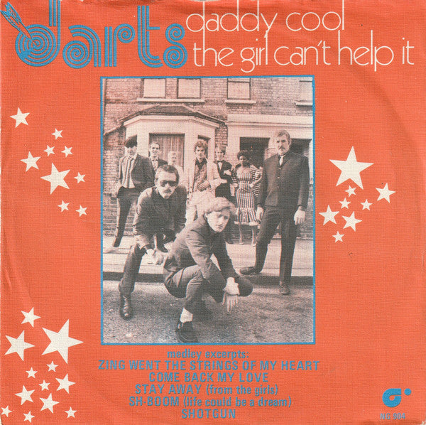 Darts - Daddy Cool Vinyl Singles Vinyl Very Good (VG) <br> Hoes Good Plus (G+)