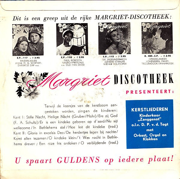 Kinderkoor Zanggenot - Kerstliederen Vinyl Singles Vinyl Very Good (VG) <br> Hoes Good Plus (G+)