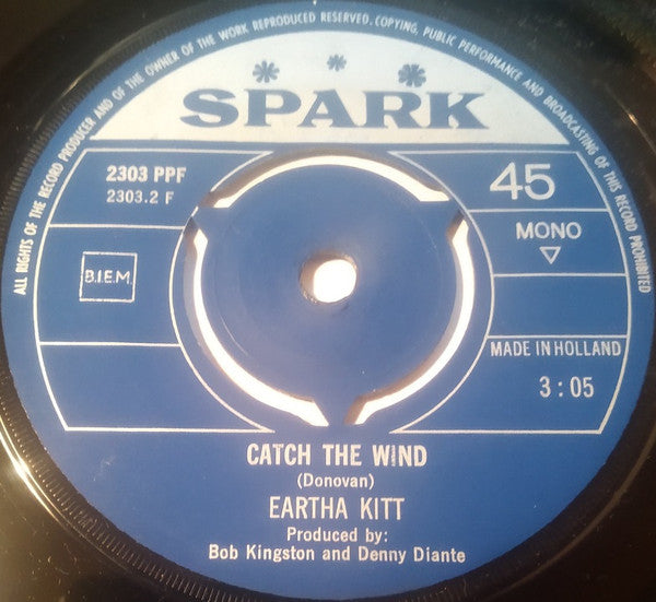 Eartha Kitt - Hurdy Gurdy Man Vinyl Singles Vinyl Very Good (VG) <br> Hoes Generic