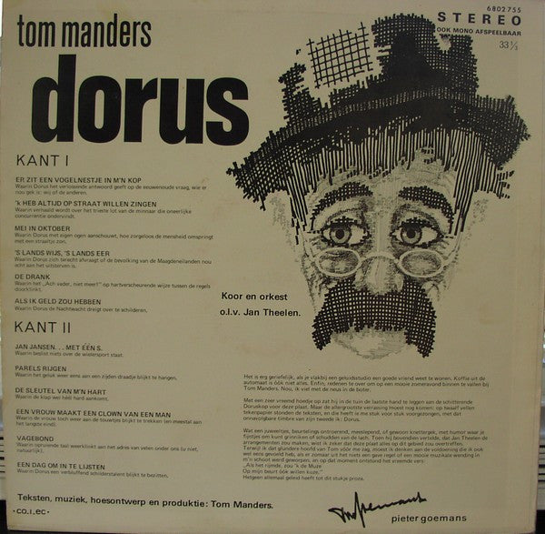Dorus - Er Zit Een Vogelnestje In M'n Kop (LP) Vinyl LP Vinyl Very Good (VG) <br> Hoes Good Plus (G+)