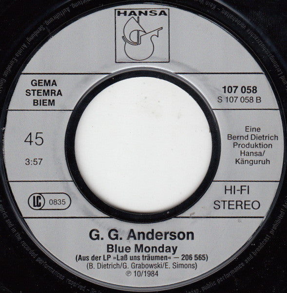 G.G. Anderson - Santa Lucia - Versunken Im Meer Vinyl Singles